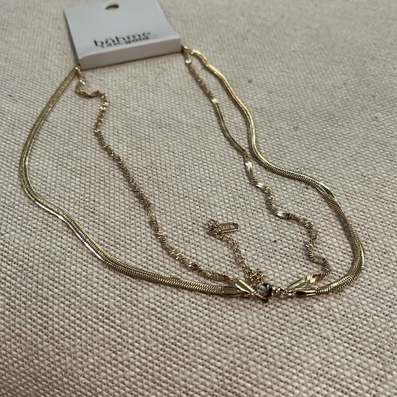 Gold Rosalie Layered Necklace/NWT - Picture 3 of 6